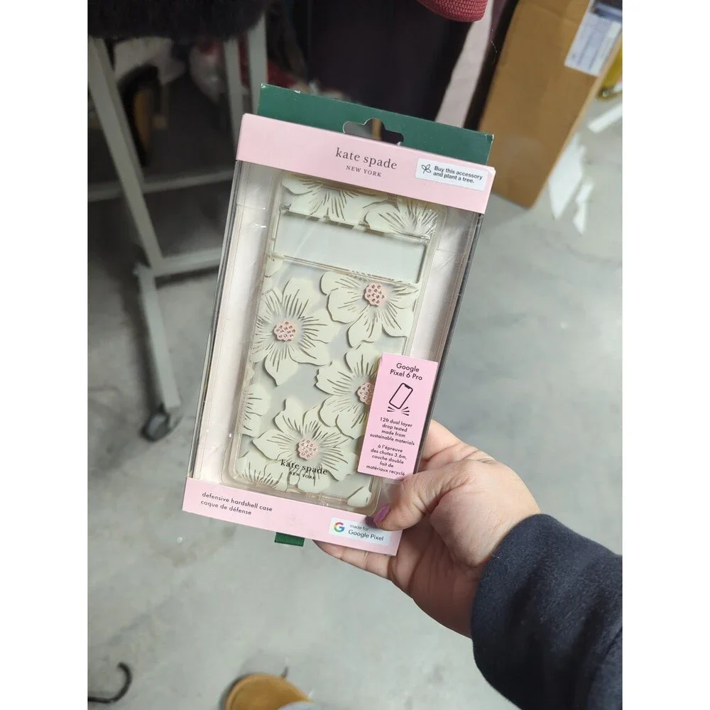 Kate Spade Hollyhock White Floral Phone Case - Google‎ Pixel 6 Pro NIB
